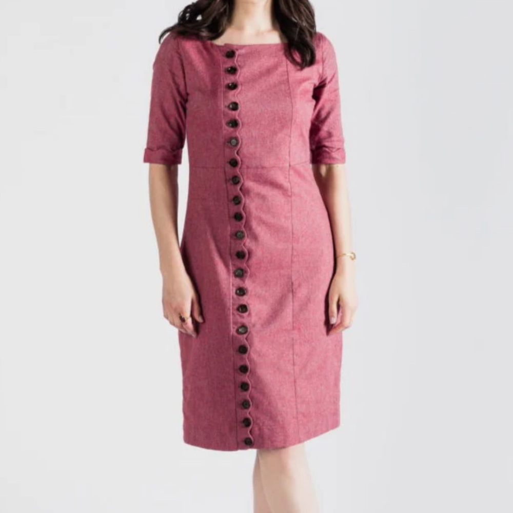 NWT Paris Bloom Madeline Dress‎ Retro Vintage Inspired Knee Length Dress Large L